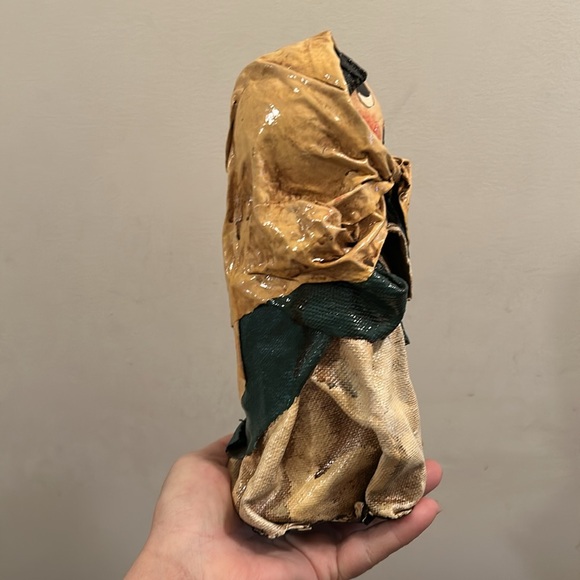 Paper Mache Christmas Girl Caroler Figure Vintage Lakewood Ohio Original Figure - Picture 3 of 6